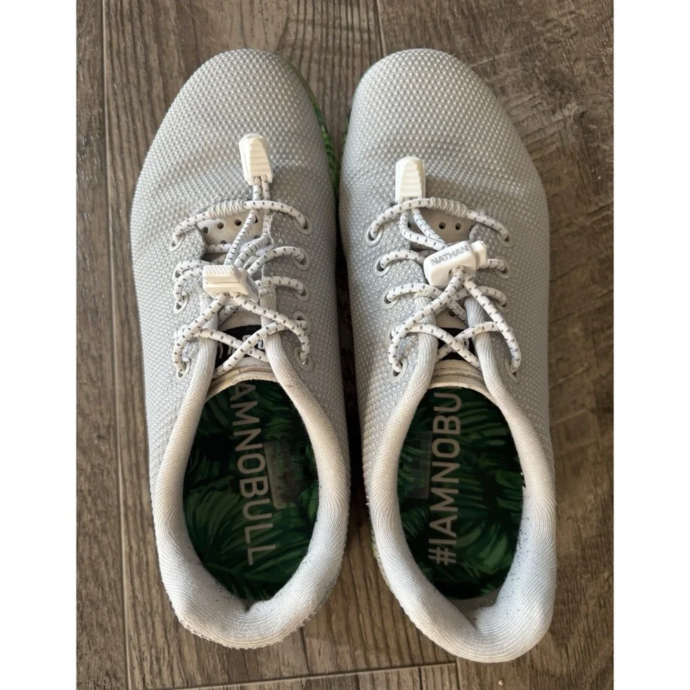 Nobull‎ Project Artic Palm Trainer Gray Green Athletic Gym Shoe M:6 W:7.5